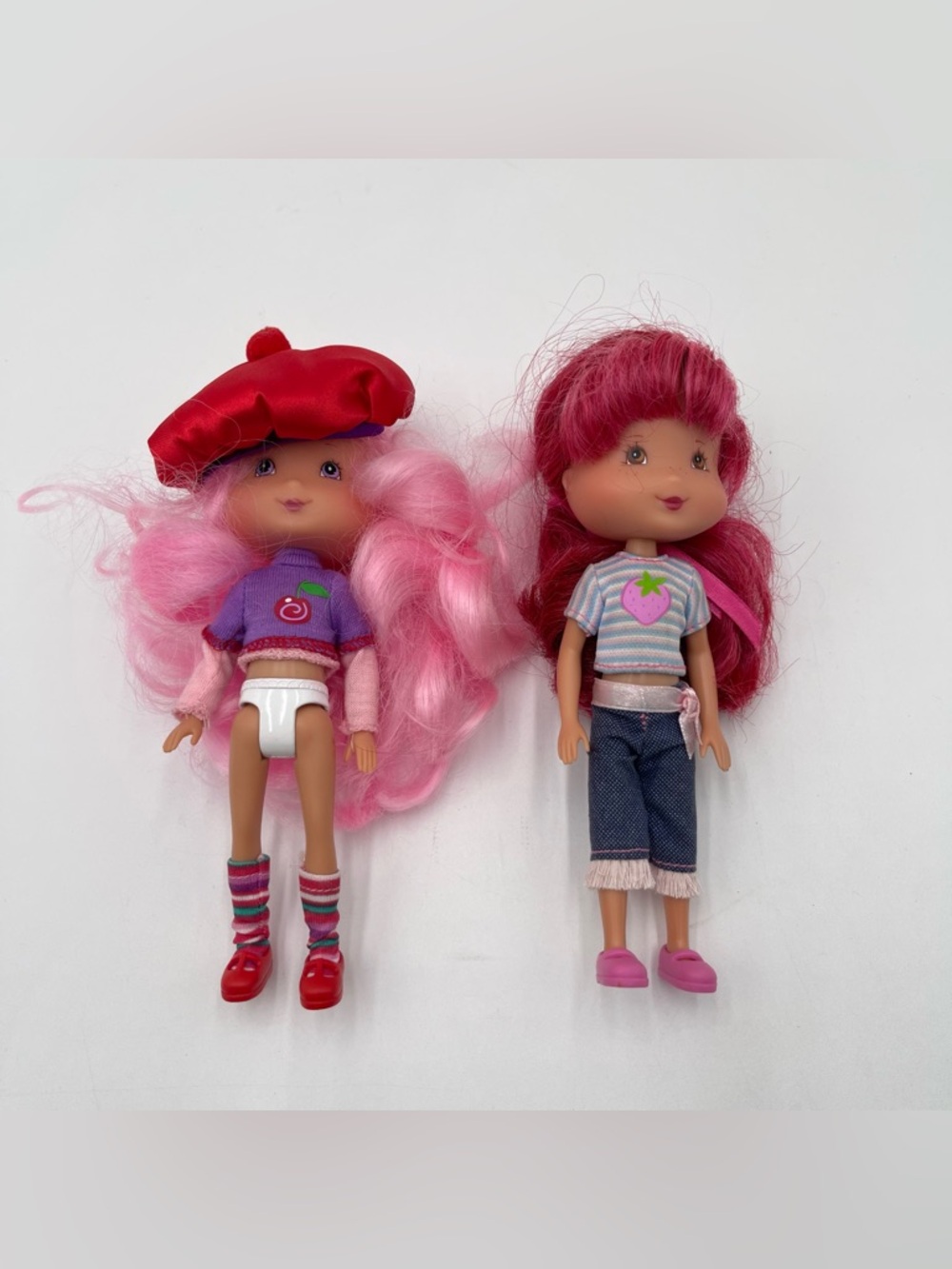 2006 Playmates Strawberry Shortcake & Crepe Suzette Doll Vintage